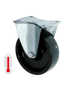 Temperaturbeständige Polyamid-Bockrolle Ø 150 mm 200 kg mit Gleitlager
