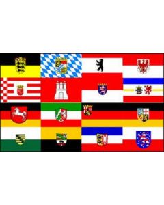 Hissflagge im Hochformat 150x400cm deutsche Bundesländer