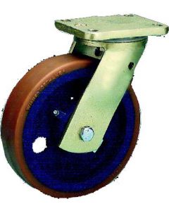 Schwerlast-Lenkrolle mit Polyurethanrad Ø 100 mm 450 kg