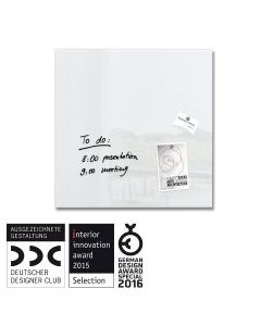 sigel Glas-Magnetboard / Magnettafel artverum® super-weiß 30x30 cm