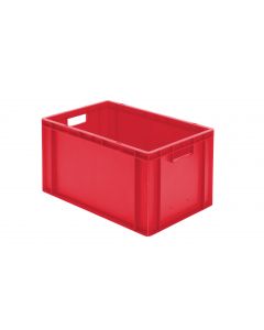 Eurobehälter rot 600x400x320 mm Wände geschlossen mit Grifflochung