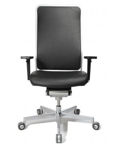 WAGNER Bürodrehstuhl  W1 High - Rückenlehne Leder / Sitzfläche Leder